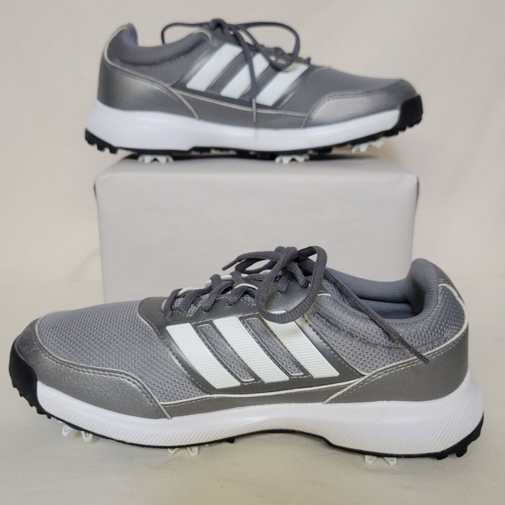 Adidas Size 8 Male Tech Response 2.0 Golf Shoes ‎ Grey White